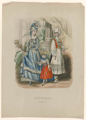 Victoria, Illustrirte Muster-und Mode-Zeitung, February 1876, Pl. 374, anonymous, 1876 Canvas Print