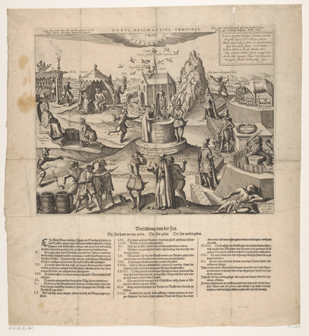 Cartoon on the attempts of Palatinate Wolfgang Willem and Leopold to gain Gulik's power, 1610, anonymous, 1610 Canvas Print