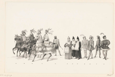 Parade nos 62-71, anonymous, 1840 Canvas Print