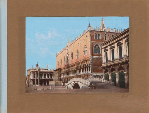 Palazzo Ducale in Venice, anonymous, 1850 - 1876 Canvas Print