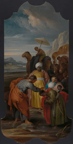 Saint Philip Baptizes the Eunuch, Jacob de Wit, 1748 Canvas Print