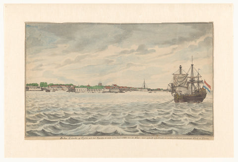 Colombo as seen from the North, Jan Brandes, 1785 Canvas Print