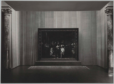 Night Watch set-up in the Rembrandt Room in 1956, 1952 - 1956 Canvas Print