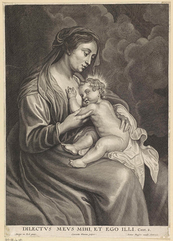 Maria with the Christ Child, Coenraet Waumans, 1633 - 1673 Canvas Print