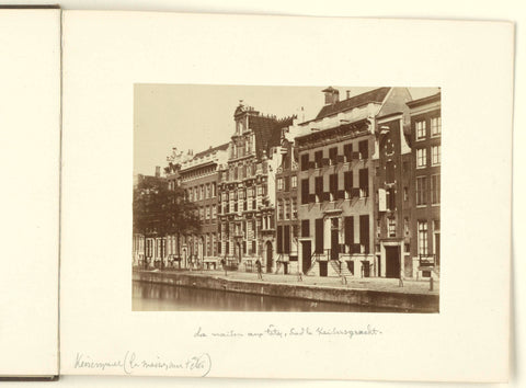 The House with the Heads, Keizersgracht 123, Amsterdam, Pieter Oosterhuis, c. 1860 Canvas Print