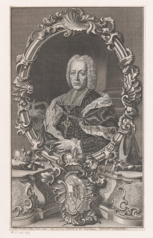 Portret van Anselm Franz von Ingelheim, Johann Wilhelm Windter, 1747 Canvas Print