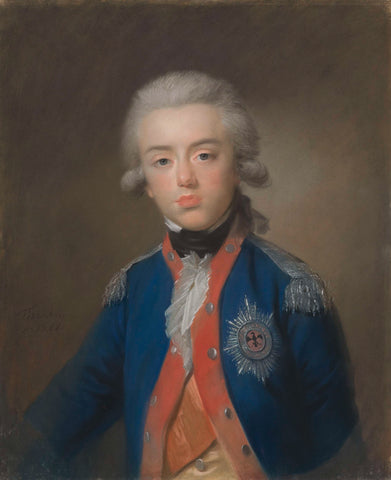 William George Frederick (Frederick; 1774-99), Prince of Orange-Nassau. Son of Prince William V, Johann Friedrich August Tischbein, 1788 Canvas Print