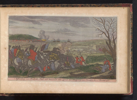 Death of King Charles XII, 1718, anonymous, 1735 Canvas Print