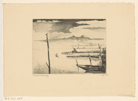 Veenplassen near Kortenhoef, Lodewijk Schelfhout, 1936 - 1940 Canvas Print