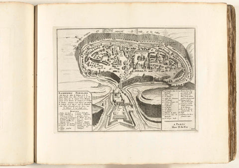 Map of Kamien Pomorski, c. 1702, anonymous, 1702 - 1703 Canvas Print