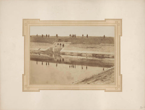 Drainage lock at Vlissingen, A.L. Preuninger, 1869 Canvas Print