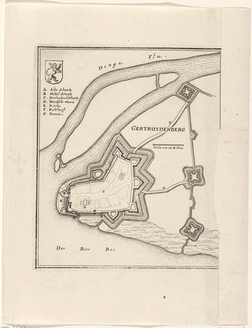 Fortress Geertruidenberg, 1593, anonymous, 1600 - 1699 Canvas Print