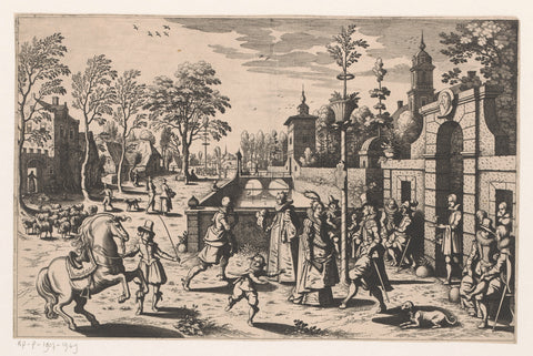 Lente, Matthäus Merian (I), after 1622 Canvas Print