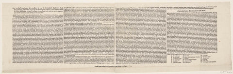 Text sheet accompanying the print of the dismay of Copenhagen, 1659, Hugo Allard (I), 1659 Canvas Print