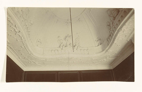 Stucco ceiling in a house on the Schiekade in Rotterdam, 1904 - 1905 Canvas Print