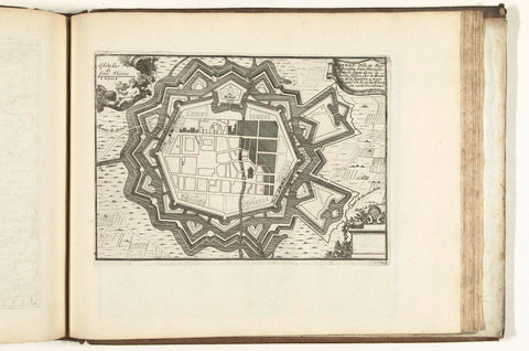 Map of Landau, 1726, anonymous, 1726 Canvas Print