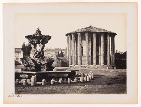 Temple of Vesta, 1864, anonymous, 1864 Canvas Print