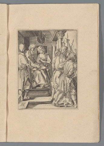 Pilate Washes His Hands in Innocence, Albrecht Dürer, 1610 - 1620 Canvas Print
