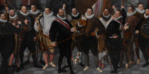 The Company of Captain Dirck Jacobsz Rosecrans and Lieutenant Pauw, Cornelis Ketel, 1588 Canvas Print