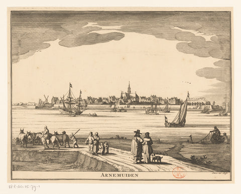 View of Arnemuiden, Pieter Hendricksz. Schut, 1719 - 1725 Canvas Print