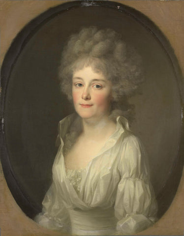 Portrait of Johanna Ferdinanda van Collen, Wife of Salomon Rendorp, Johann Friedrich August Tischbein, 1793 Canvas Print