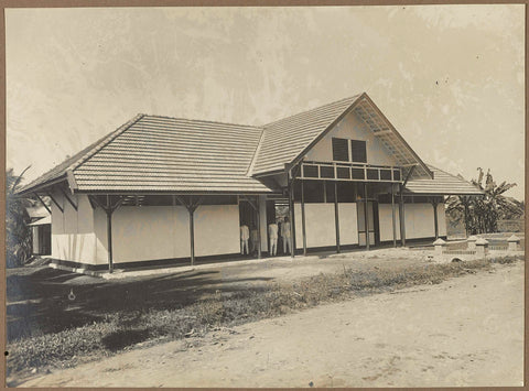 School building, anonymous, 1914 - 1919 Canvas Print