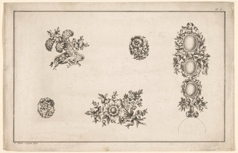 Four jewels, L. van der Cruycen, 1770 Canvas Print