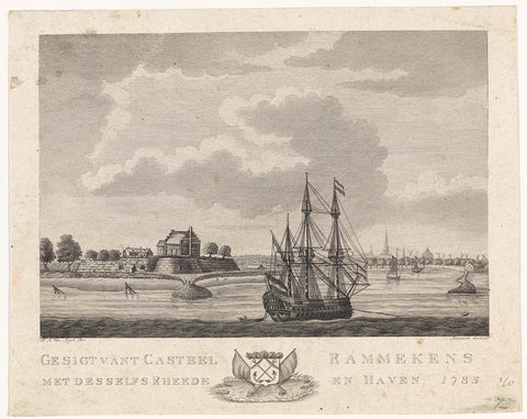 View of Fort Rammekens, Frans Anton van Spijck, 1785 Canvas Print