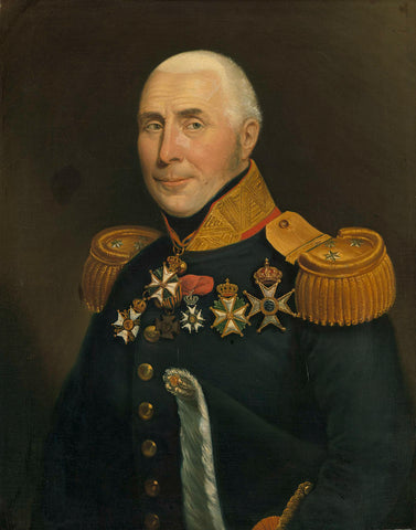 Gijsbertus Martinus Cort Heyligers (1770-1849). Lieutenant General in the Infantery, Jan Kieft, 1831 Canvas Print