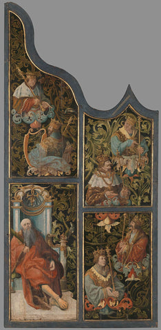 Right door of the organ from the Dutch Reformed Church in Scheemda, anonymous, c. 1526 Canvas Print