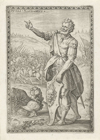 Judas Makkabeüs, Johann Sadeler (I), 1575 Canvas Print