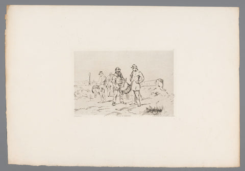 Groep tamboers, Henri Louis Dupray, 1874 Canvas Print