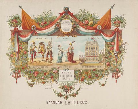 Zaandam 1 April 1872, Amand, 1872 Canvas Print