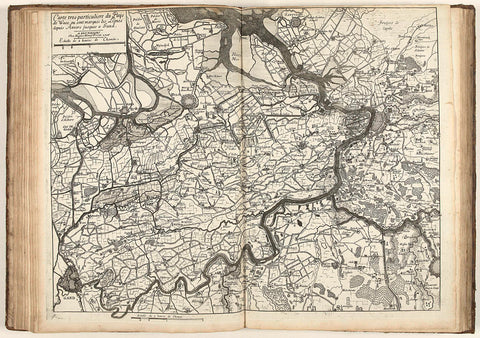 Map of the Waasland, 1706, Jacobus Harrewijn (possibly), 1706 Canvas Print