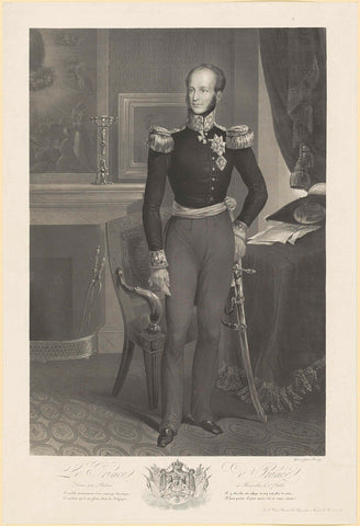 Portrait of William II, King of the Netherlands, König, 1830 Canvas Print