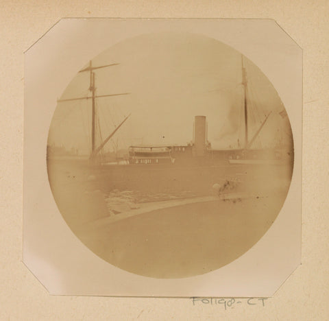 Ship on the IJ during the Imperial Festivities in Amsterdam, Johanna Margaretha Piek (attributed to), 1891 Canvas Print