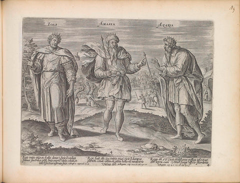 Joas, Amasja en Azarja, Jan Snellinck (I) (attributed to), 1643 Canvas Print