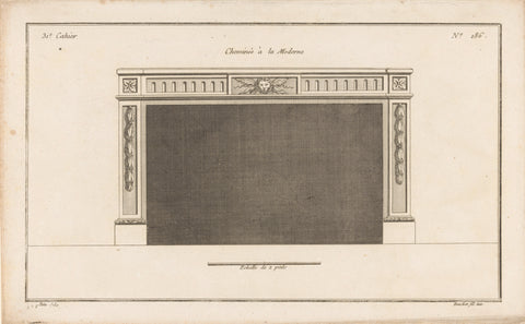 Hearth with Lion's Head, Jean Pelletier, 1772 - 1779 Canvas Print