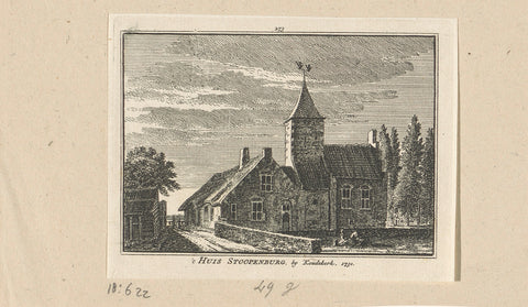 View of House Stoopenburg, 1730, Hendrik Spilman, 1750 - 1792 Canvas Print