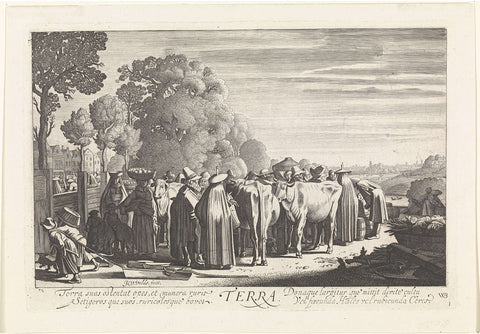 Earth (Terra), Jan van de Velde (II), 1782 - 1882 Canvas Print