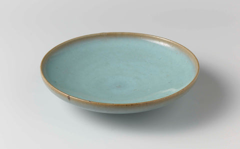 Saucer-dish with a lavender blue glaze, anonymous, anonymous, c. 1100 - c. 1124 Canvas Print