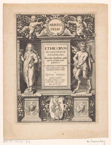 Virtue and Malice, Willem Isaacsz. of Swanenburg, 1607 Canvas Print