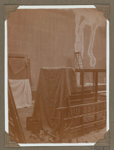 Repair work of room 344 in 1932, 1932 Canvas Print