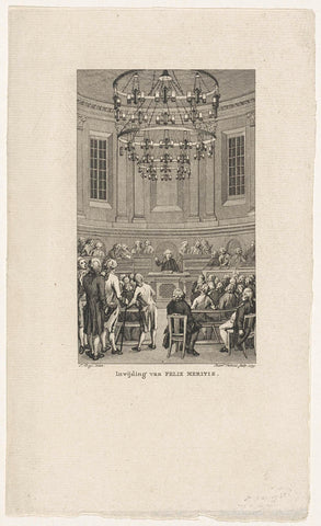 Inauguration of Felix Meritis, 1788, Reinier Vinkeles (I), 1799 Canvas Print