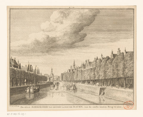 Face in Zierikzee, 1745, Hendrik Spilman, 1754 - 1792 Canvas Print