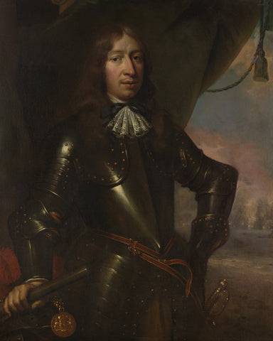 Willem Joseph Baron van Gendt (1625-1672). Vice Admiral, Jan de Baen (attributed to), 1667 - 1702 Canvas Print