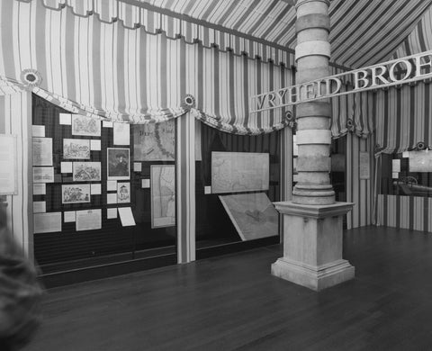 Room decorated as a tent with a pillar in the middle, c. 1991 Canvas Print