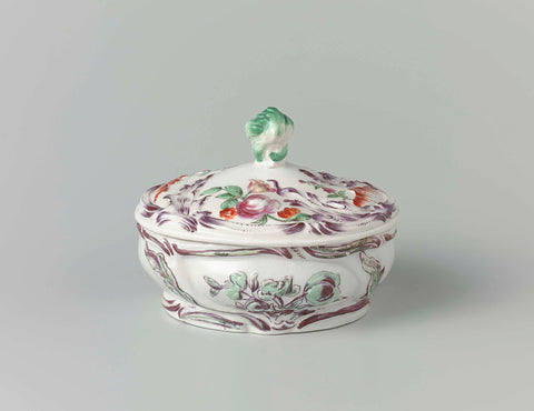 Small tureen, Weesper porseleinfabriek, c. 1760 Canvas Print