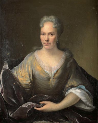 Portrait of a Woman, Arnold Boonen (manner of), 1690 - 1750 Canvas Print