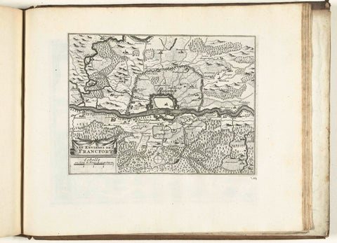 Map of the surroundings of Frankfurt am Main, 1726, anonymous, 1726 Canvas Print